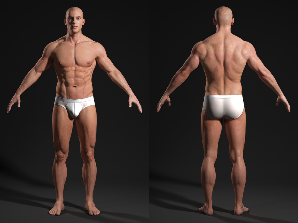 Male Body - Anatomy Study | Andor Kollar - Character Artist