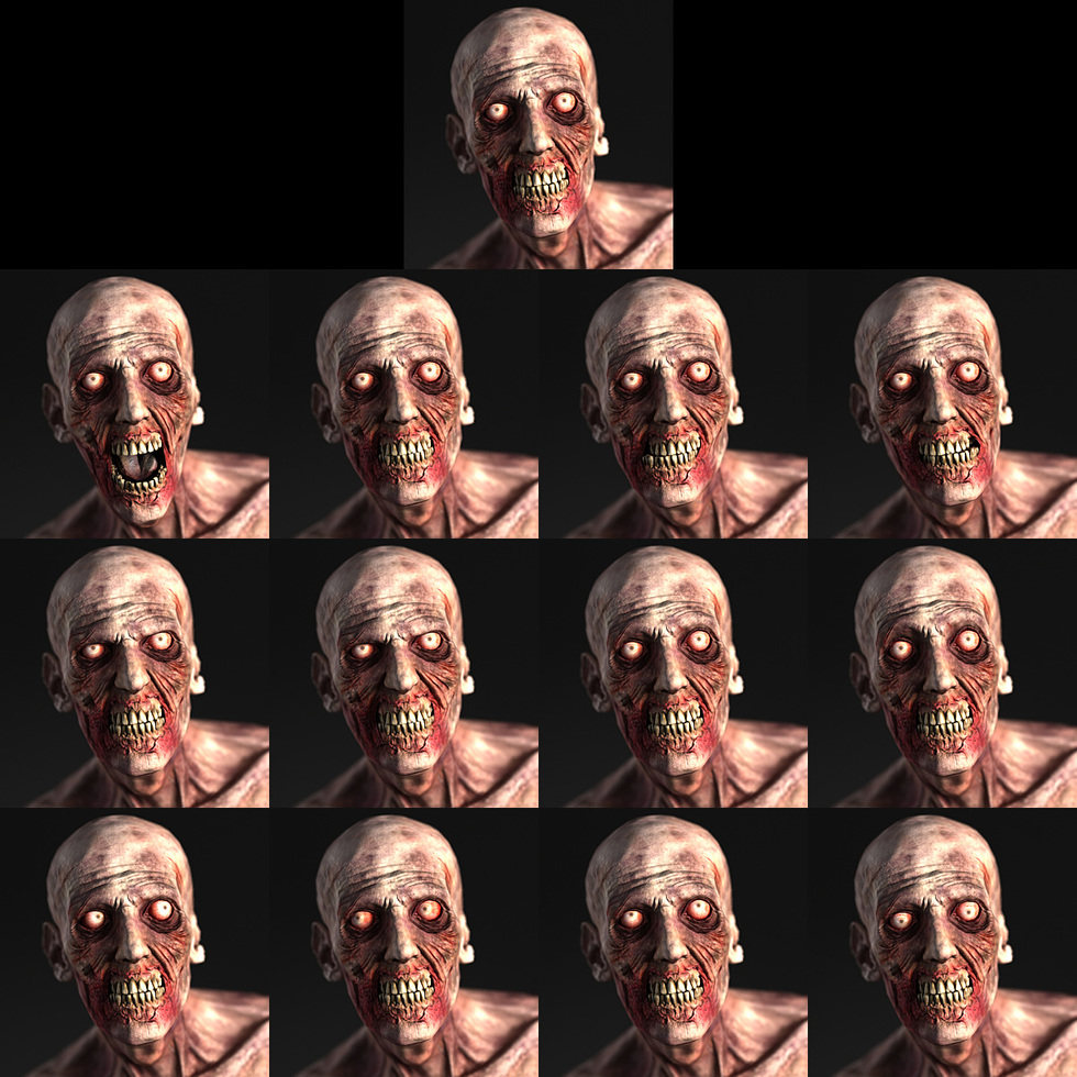 zombie facial expressions