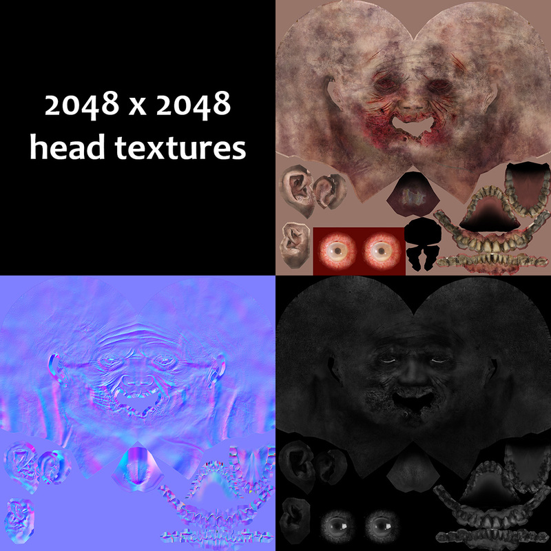 zombie head textures