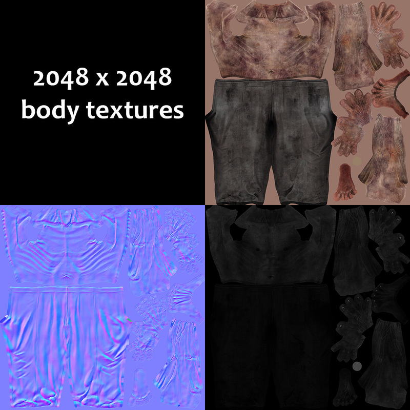 zombie body textures