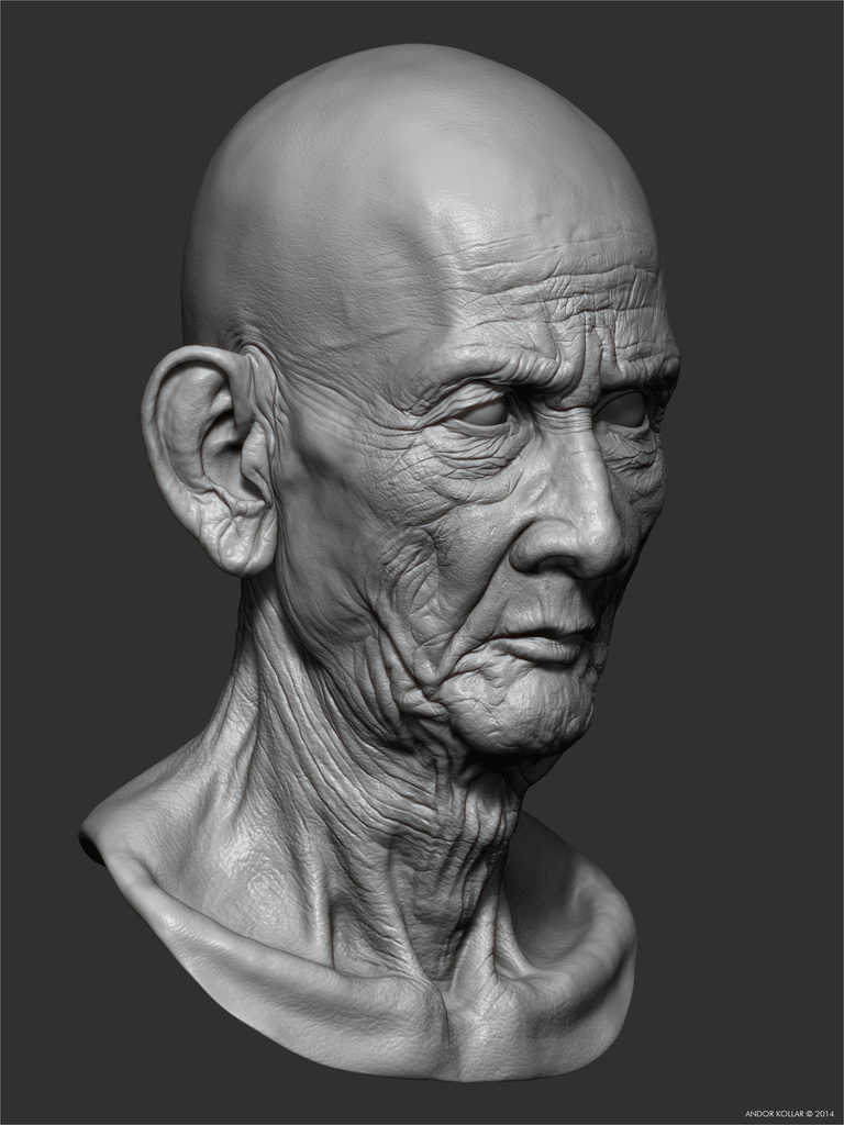 Cambodian Monk Head | Andor Kollar - Character Artist