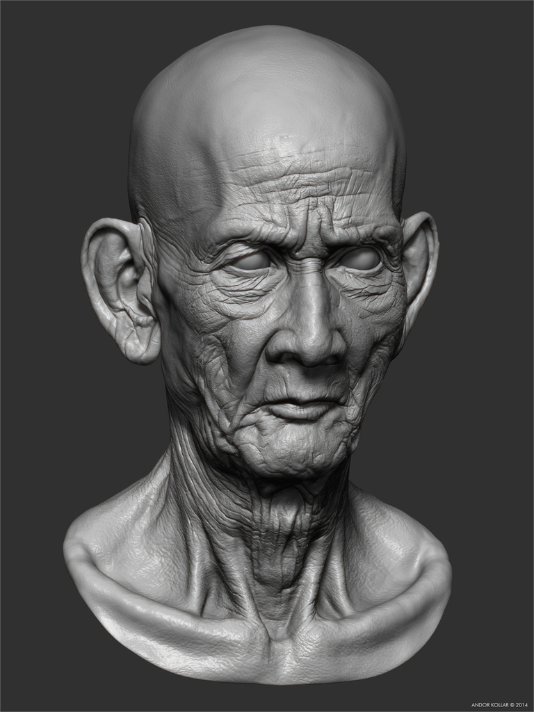 Cambodian Monk Head | Andor Kollar - Character Artist