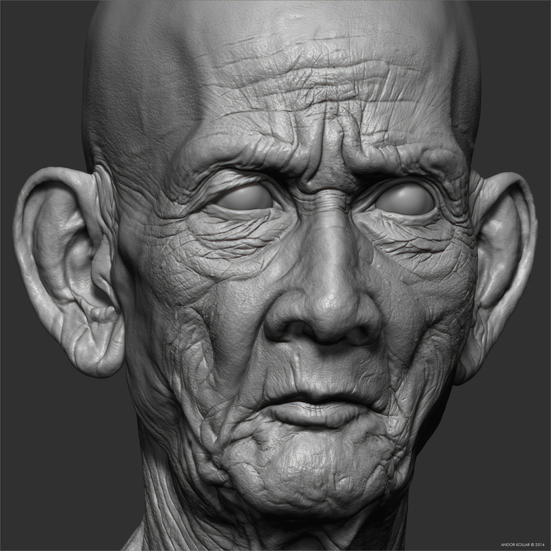 Cambodian Monk Head | Andor Kollar - Character Artist