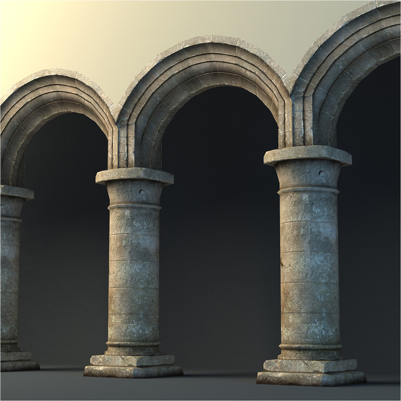 3d Rustic Archway