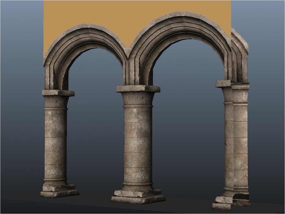 3d Rustic Archway