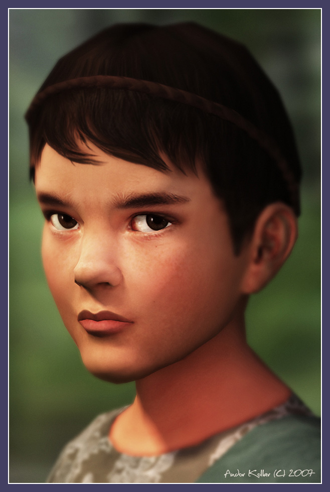 Greek Boy, a low poly game character from Rise of the Argonauts
