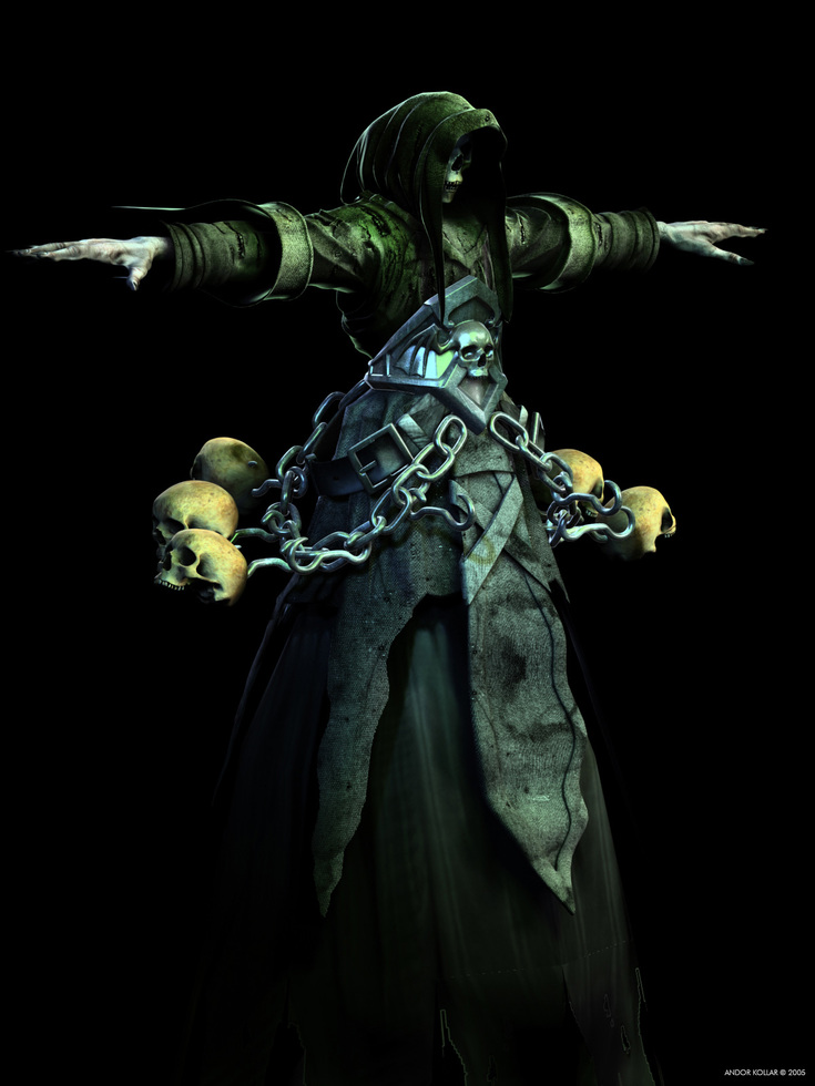 Andor Kollar, Wight from Heroes of Might and Magic V, fearful death reaper with chains and skulls