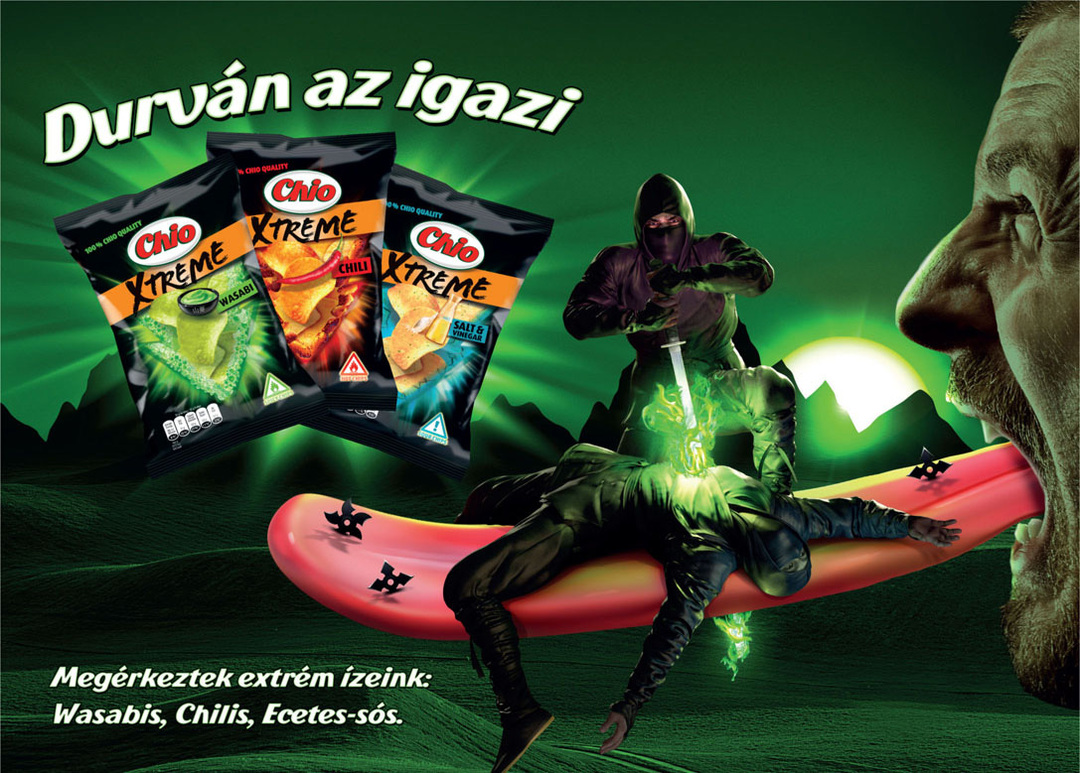 Wasabi Chio Chips Xtreme Ninja Poster