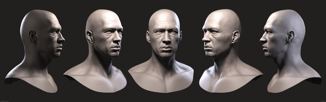 3d David Carradine Keyshot render