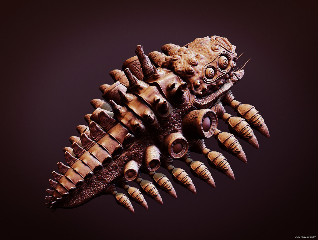 Lost Planet Green Eye Monster in ZBrush