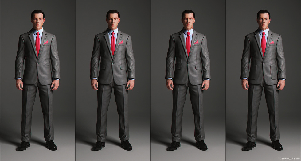 Business Suit Variations | Andor Kollar - Character Artist