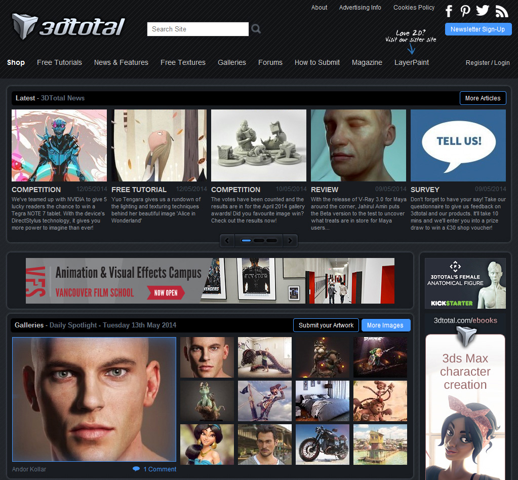 3DTotal, Andor Kollar, featured artwork 