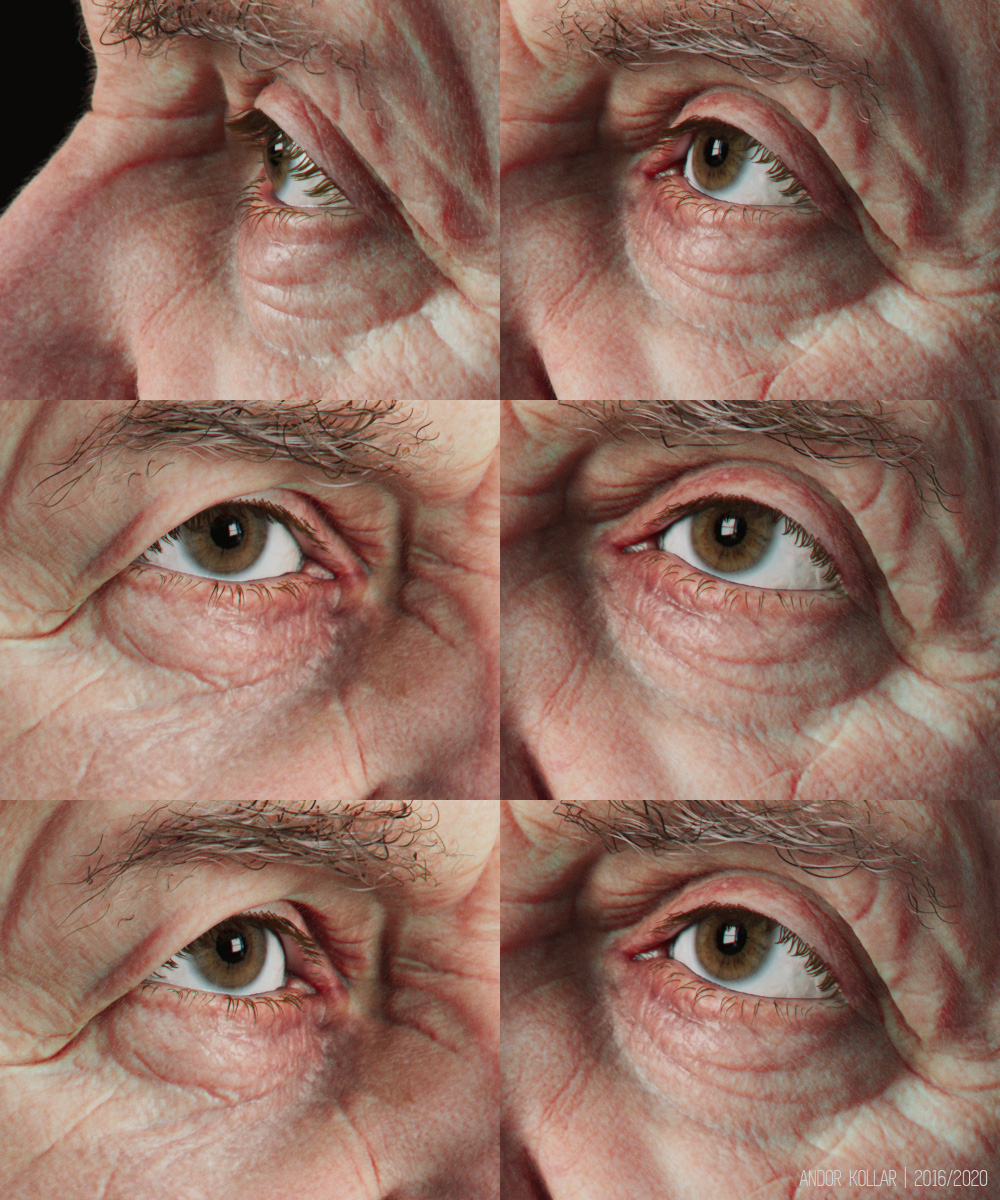 Realistic old man eye in Maya with Arnold render